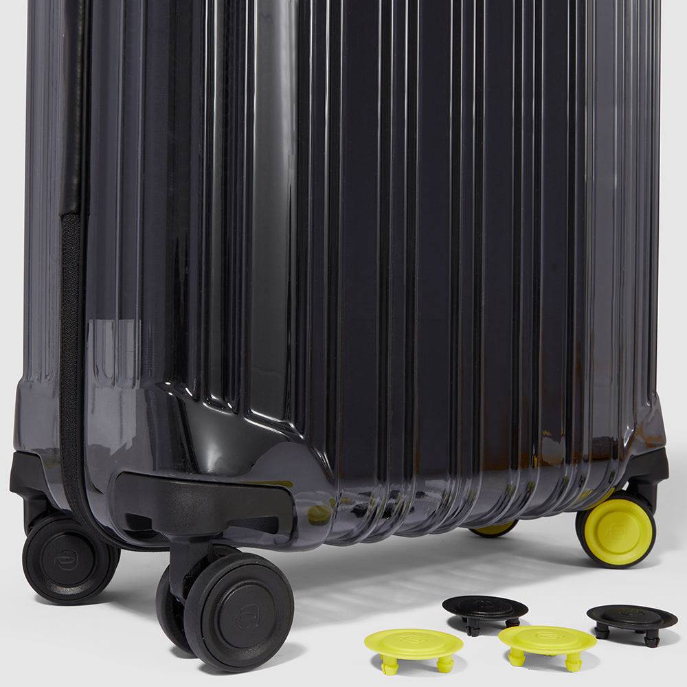 Piquadro Trasparent cabin size hardside spinner Sottocosto