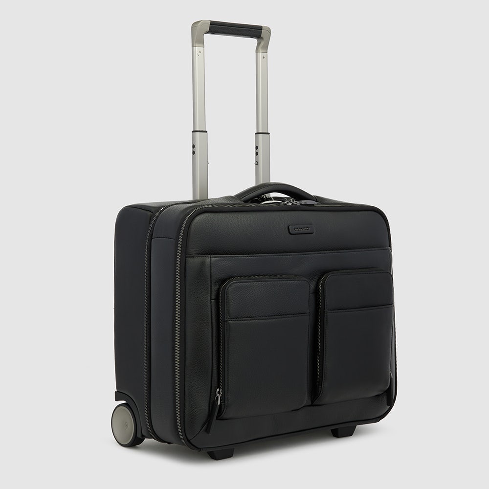 Piquadro Wheeled computer briefcase with iPad® compartment Saldi Di Fabbrica