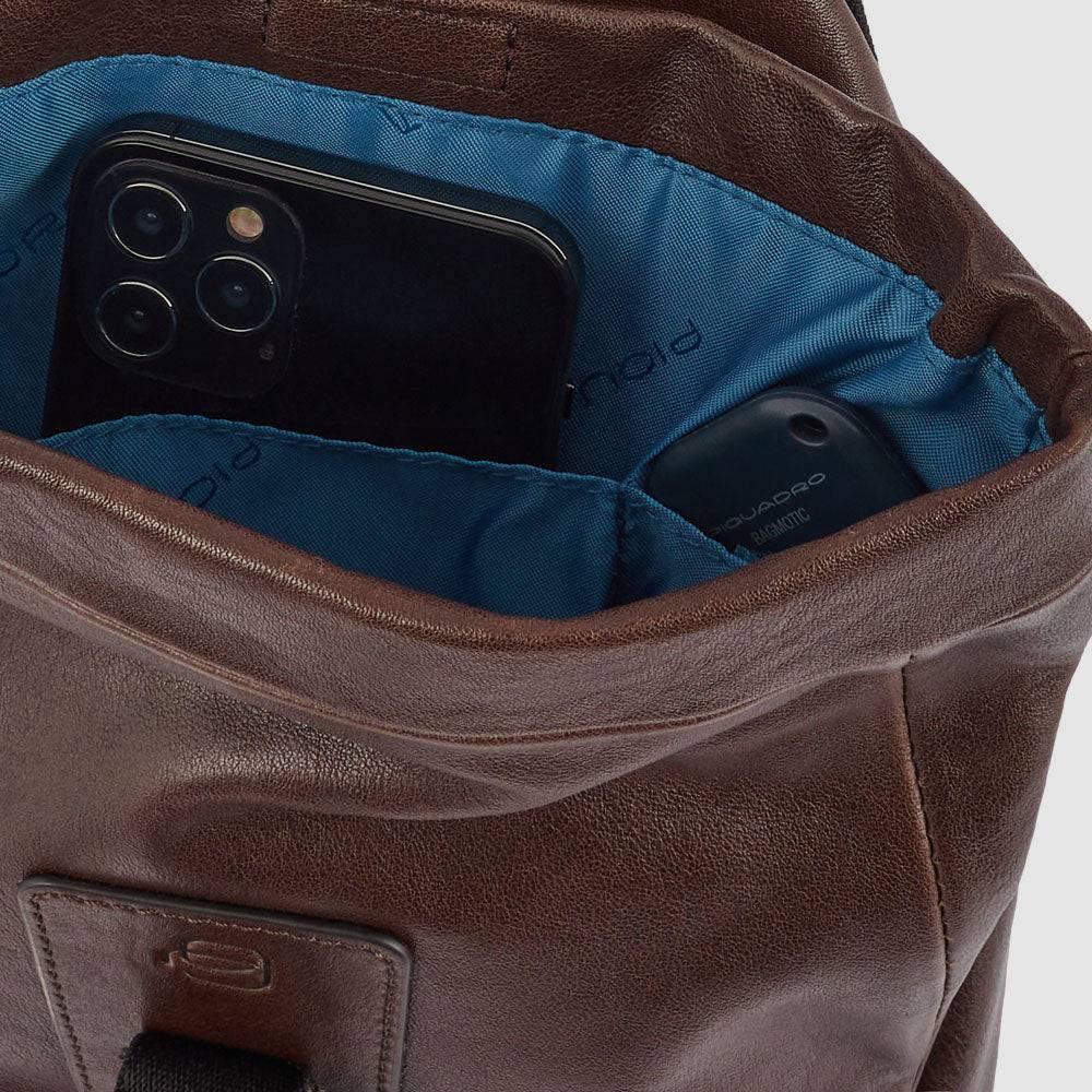 Piquadro Roll top mono sling bag Soddisfazione Garantita
