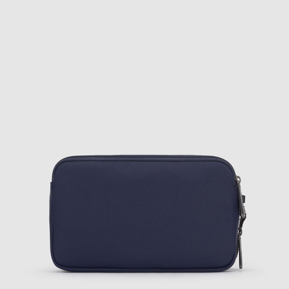 Piquadro Wrist clutch bag in recycled fabric Negozio