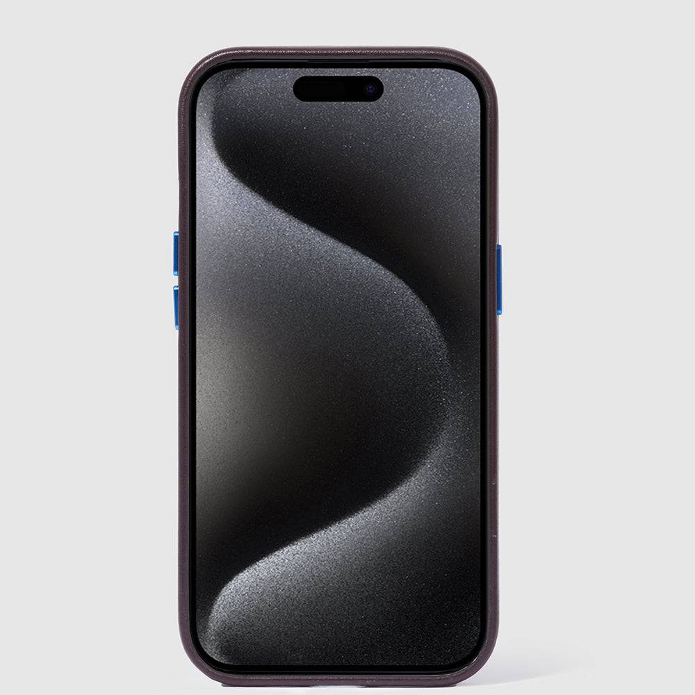 Piquadro Leather case for iPhone® 15 Pro Max 6,7” Pezzi Unici