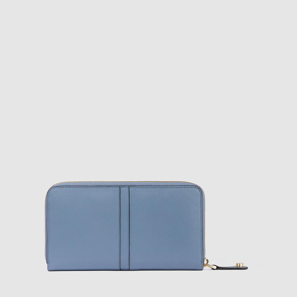 Piquadro Zip-around women’s wallet with four dividers Offerte