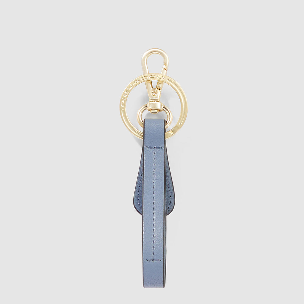 Piquadro Leather Keychain with carabiner hook I Più Venduti