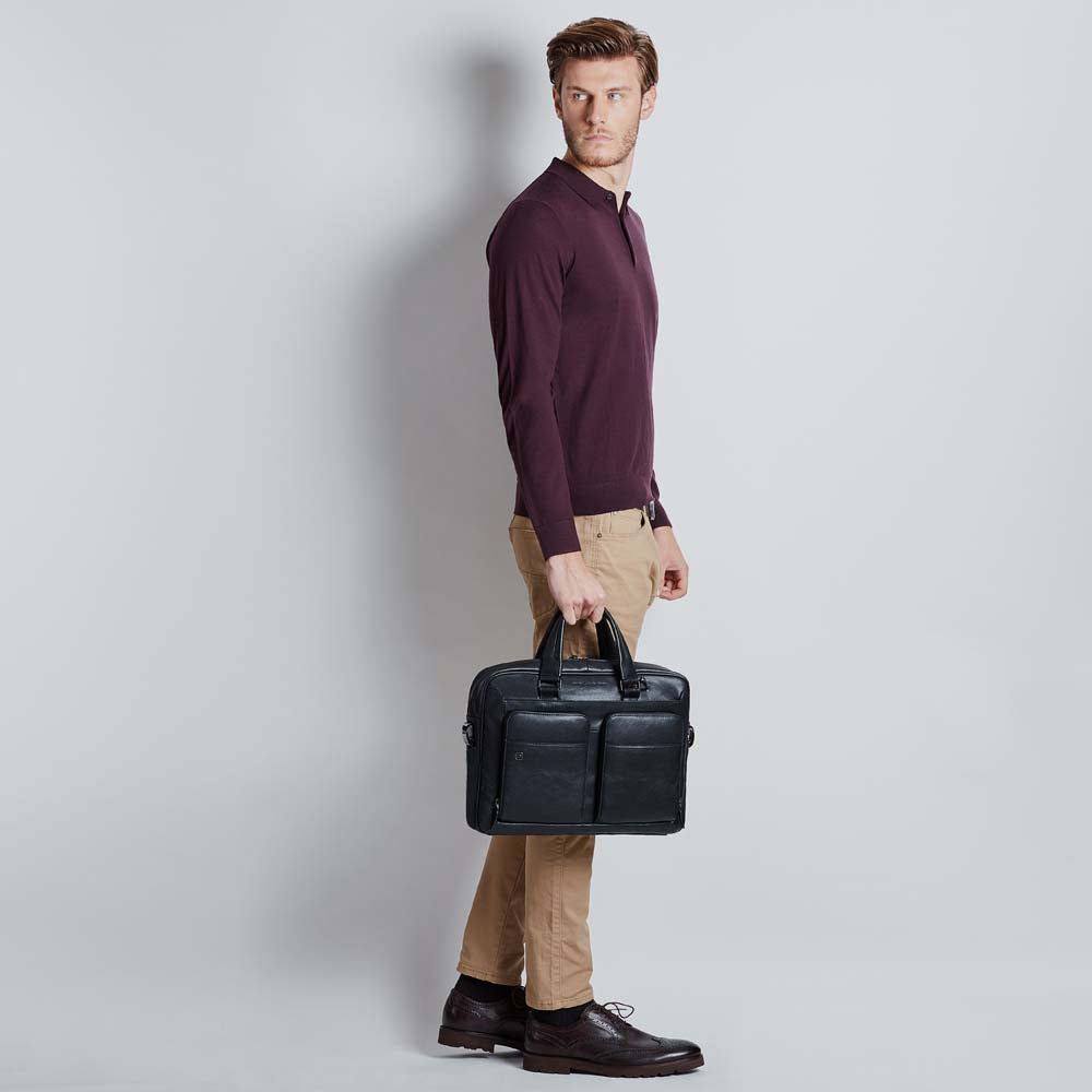 Piquadro Slim computer bag 15" with iPad® compartment Negozi Online