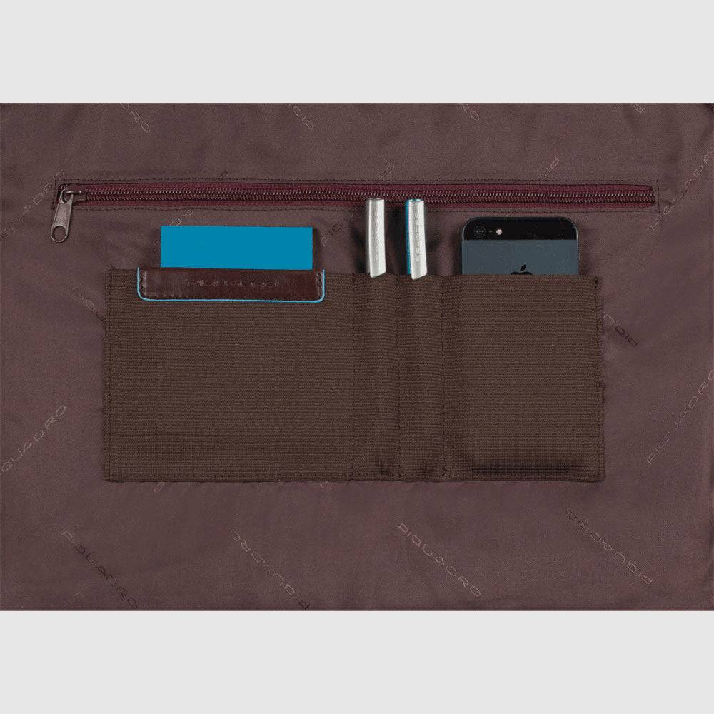 Piquadro Flap-over, expandable computer bag 15" Fino Al -60%