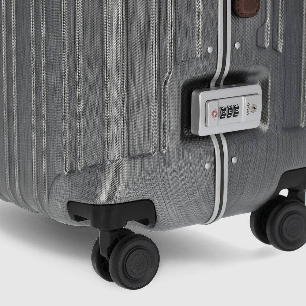 Piquadro Medium size, hardside spinner with TSA lock Saldi Di Fabbrica