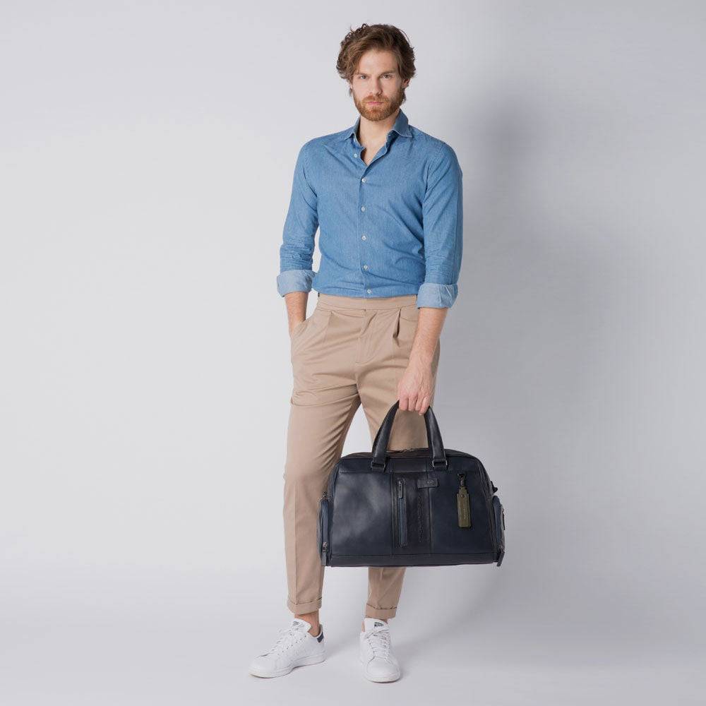 Piquadro Personalizable duffel bag with shoe compartment Vendite Flash