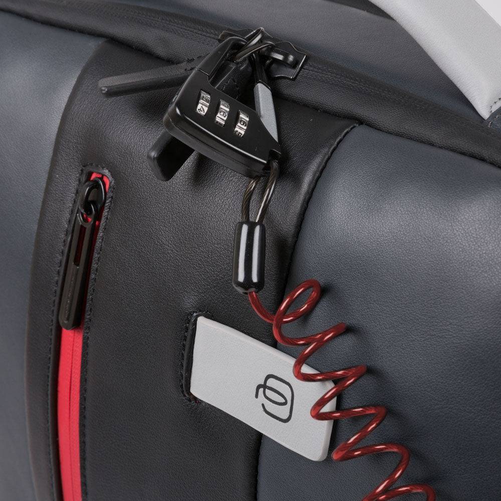 Piquadro PC and iPad® backpack with anti-theft cable Nuovo