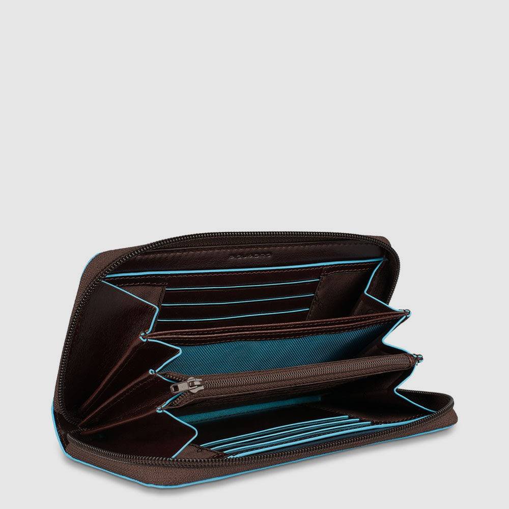 Piquadro Zipper women’s wallet with coin pocket Shopping Online