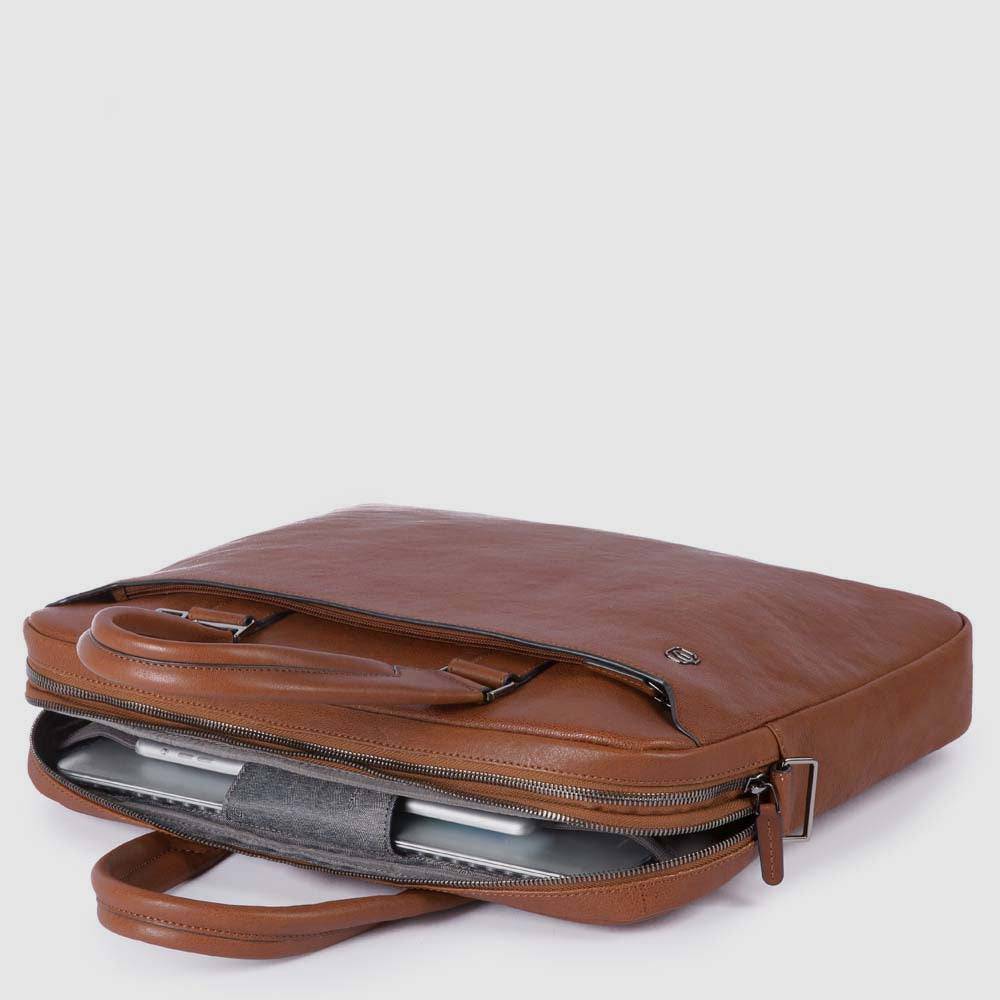 Piquadro Two-handle briefcase with two 10.5"/9.7" laptop Sconto