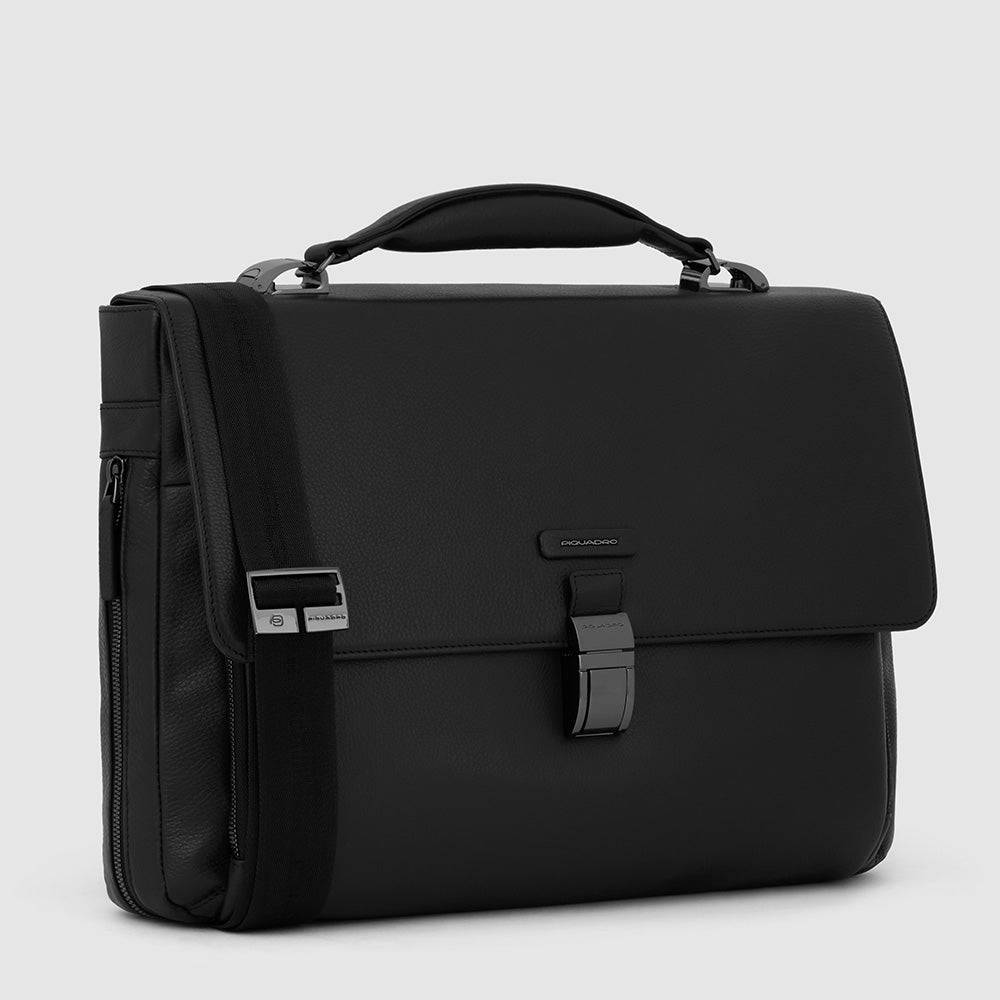 Piquadro Flap-over, expandable computer bag 15,6" Economico