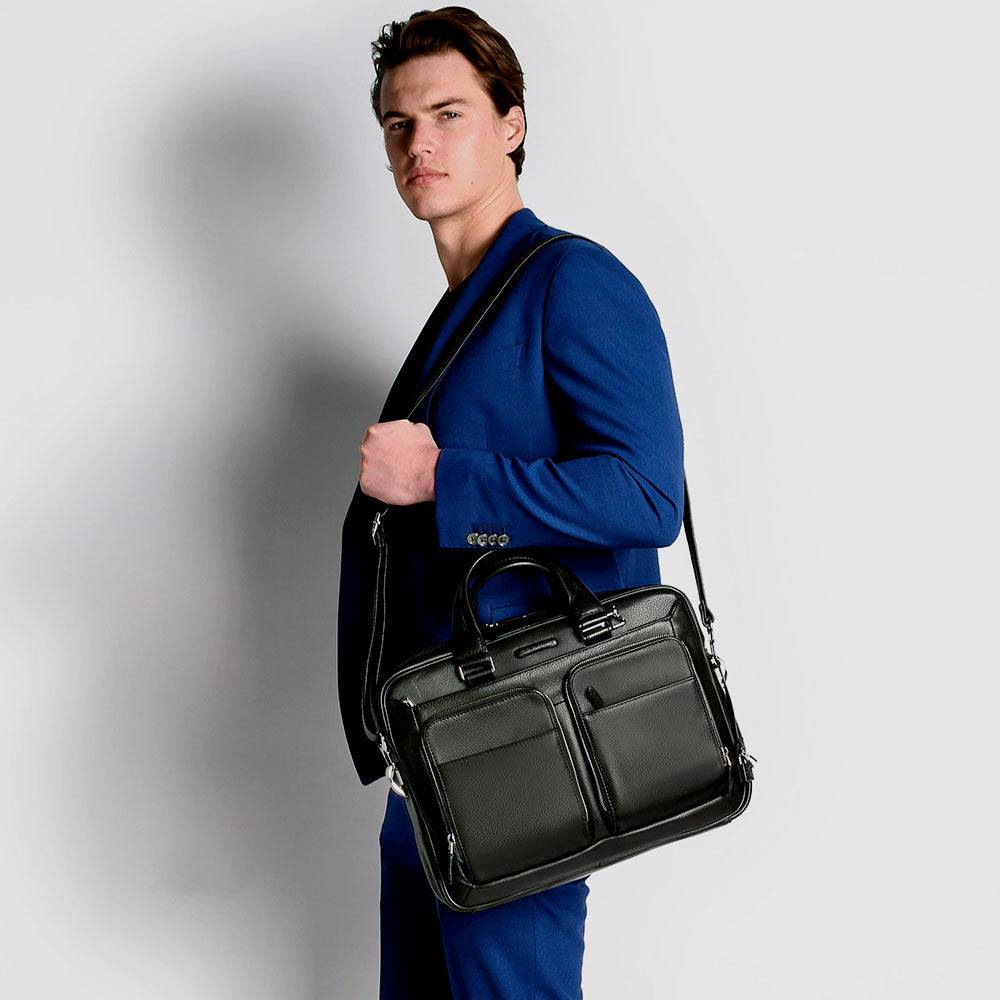 Piquadro Slim portfolio computer briefcase with iPad®Air/Ai Vendite Flash