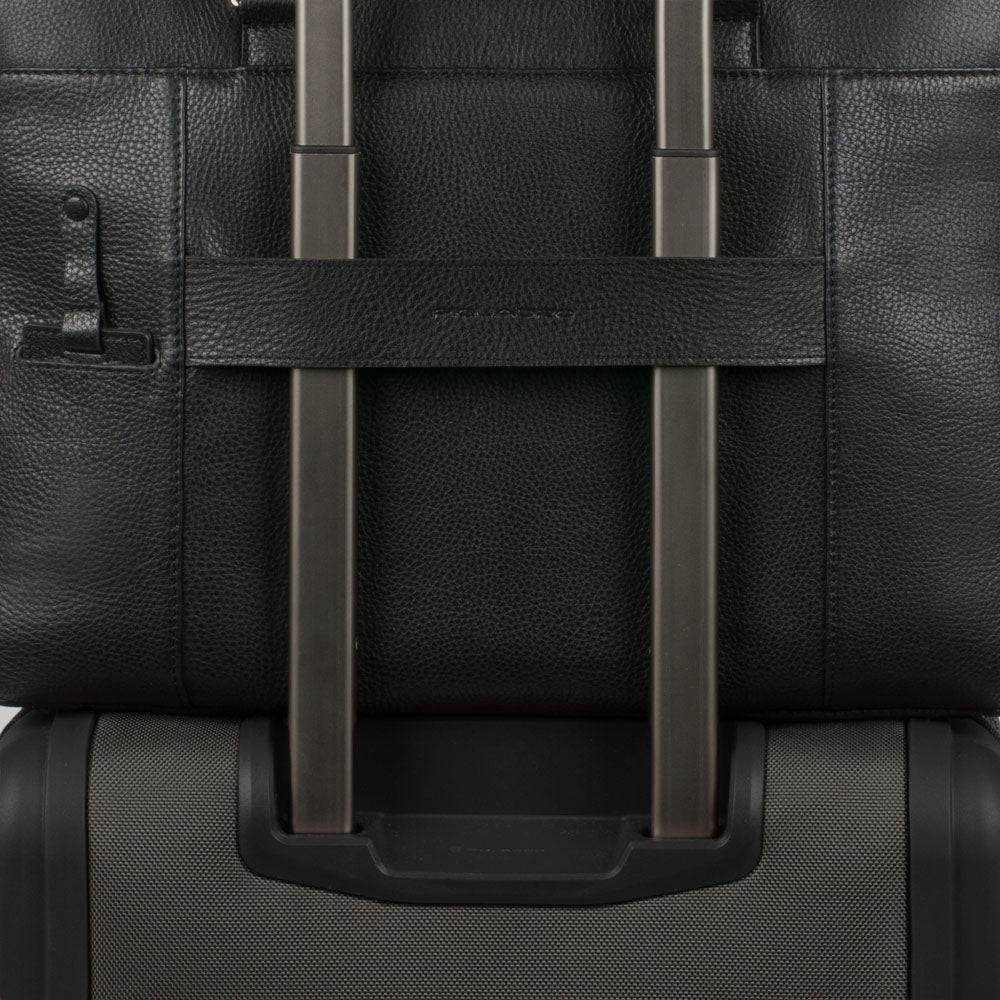 Piquadro Over-flap, expandable computer bag Negozio