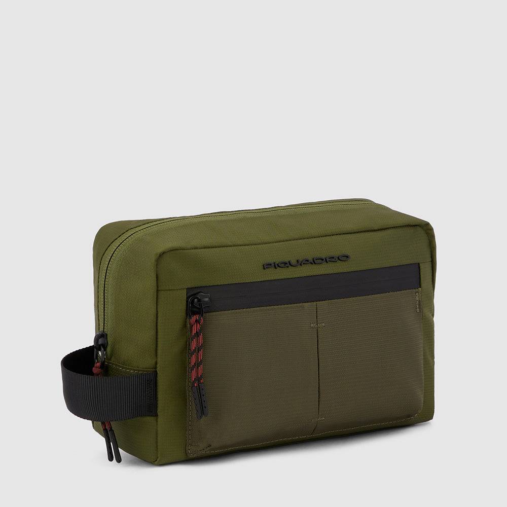 Piquadro Toiletry bag in recycled fabric Italia
