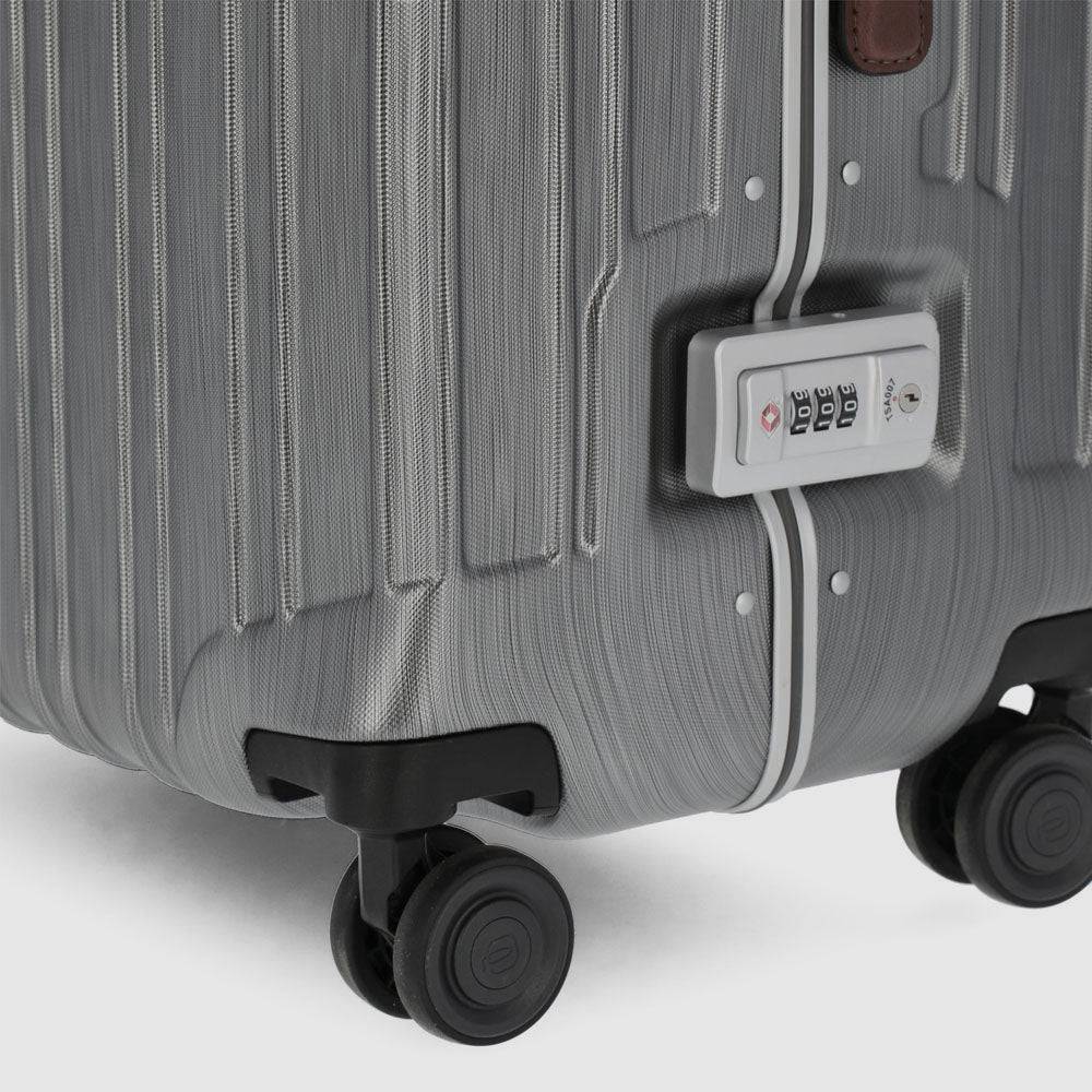 Piquadro Big size, hardside spinner with TSA lock In Linea