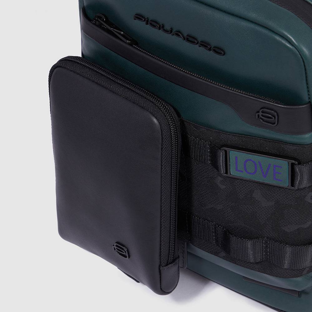 Piquadro Personalizable, modular iPad® crossbody bag Vendita Economica