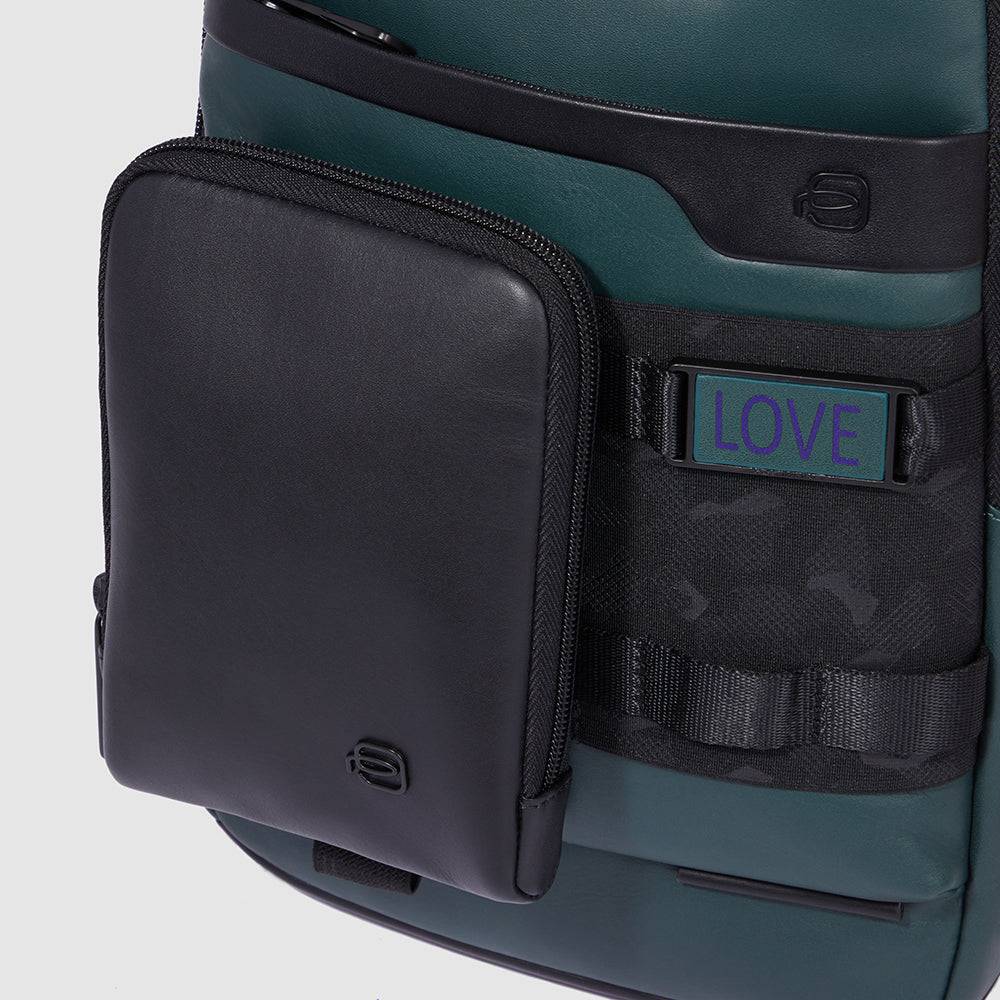 Piquadro Modular mono sling bag/backpack for iPad® Saldi Di Fabbrica