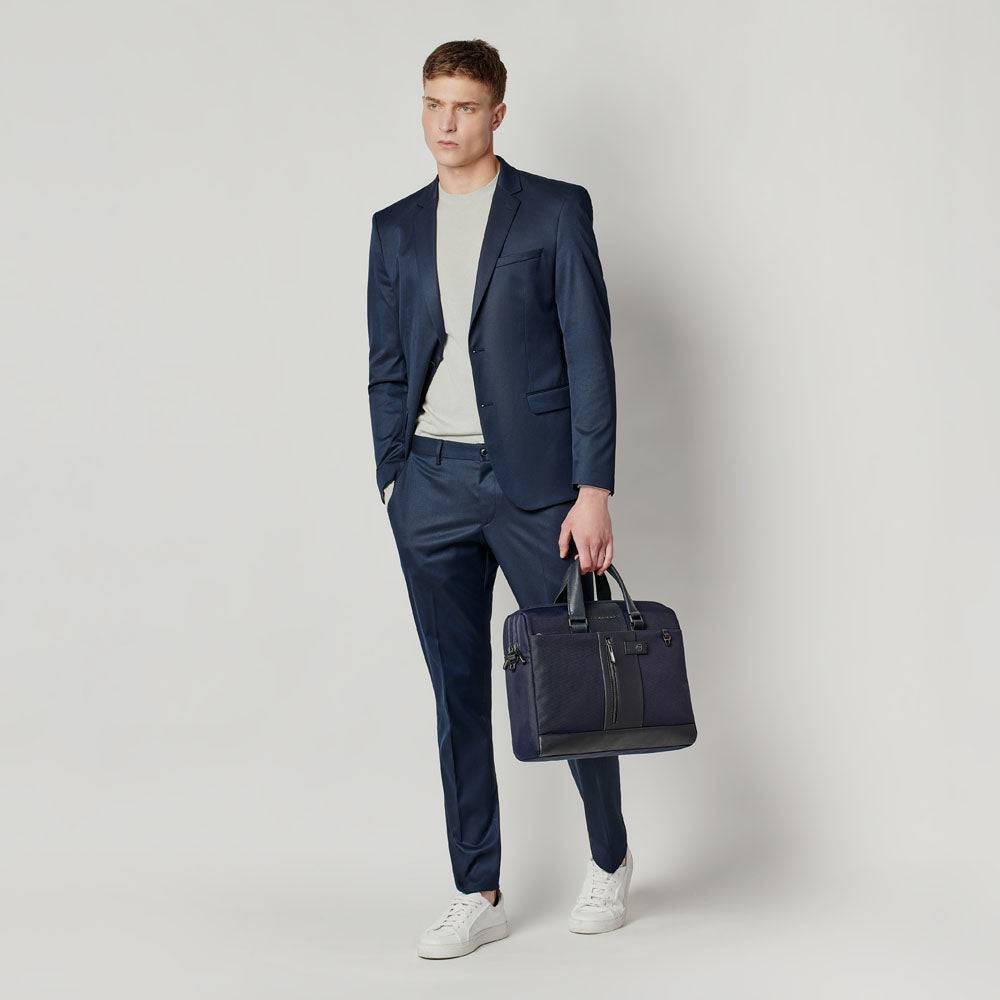 Piquadro Laptop bag 15,6" in recycled fabric Negozio