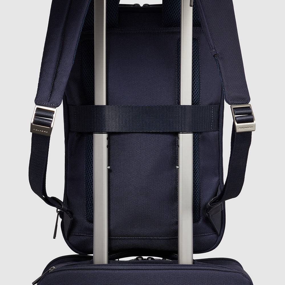 Piquadro Slim computer backpack 15,6" in recycled fabric Nuova
