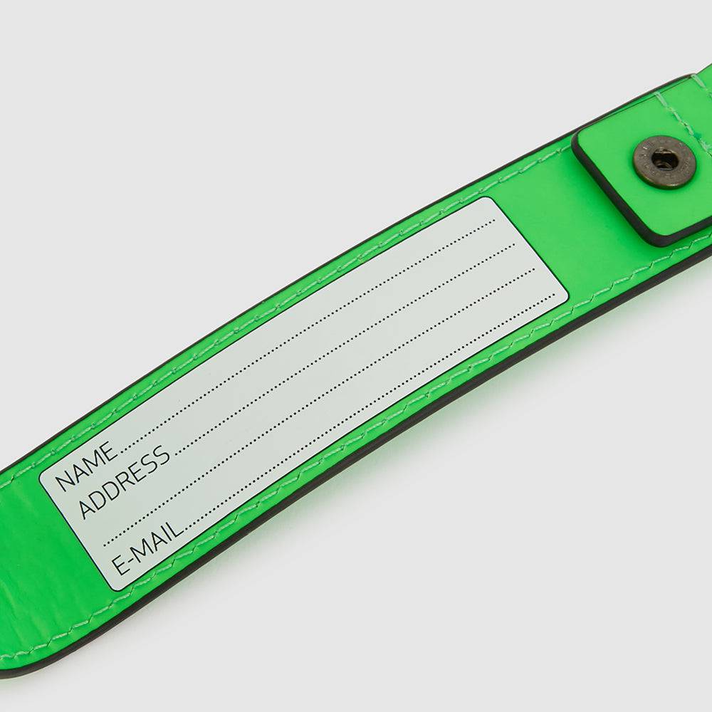 Piquadro Address Tag in leather with carabiner Pezzi Unici
