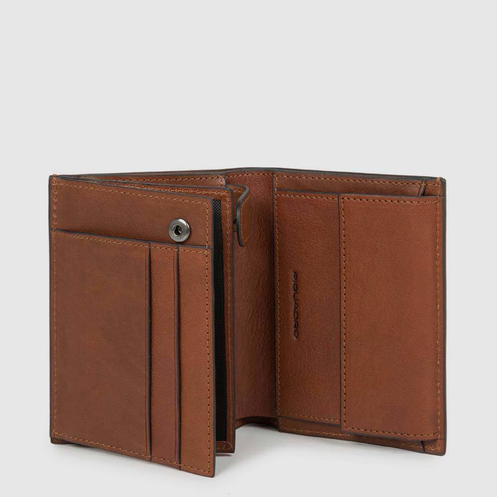Piquadro Men’s wallet with coin pocket, credit card facilit Soddisfazione Garantita