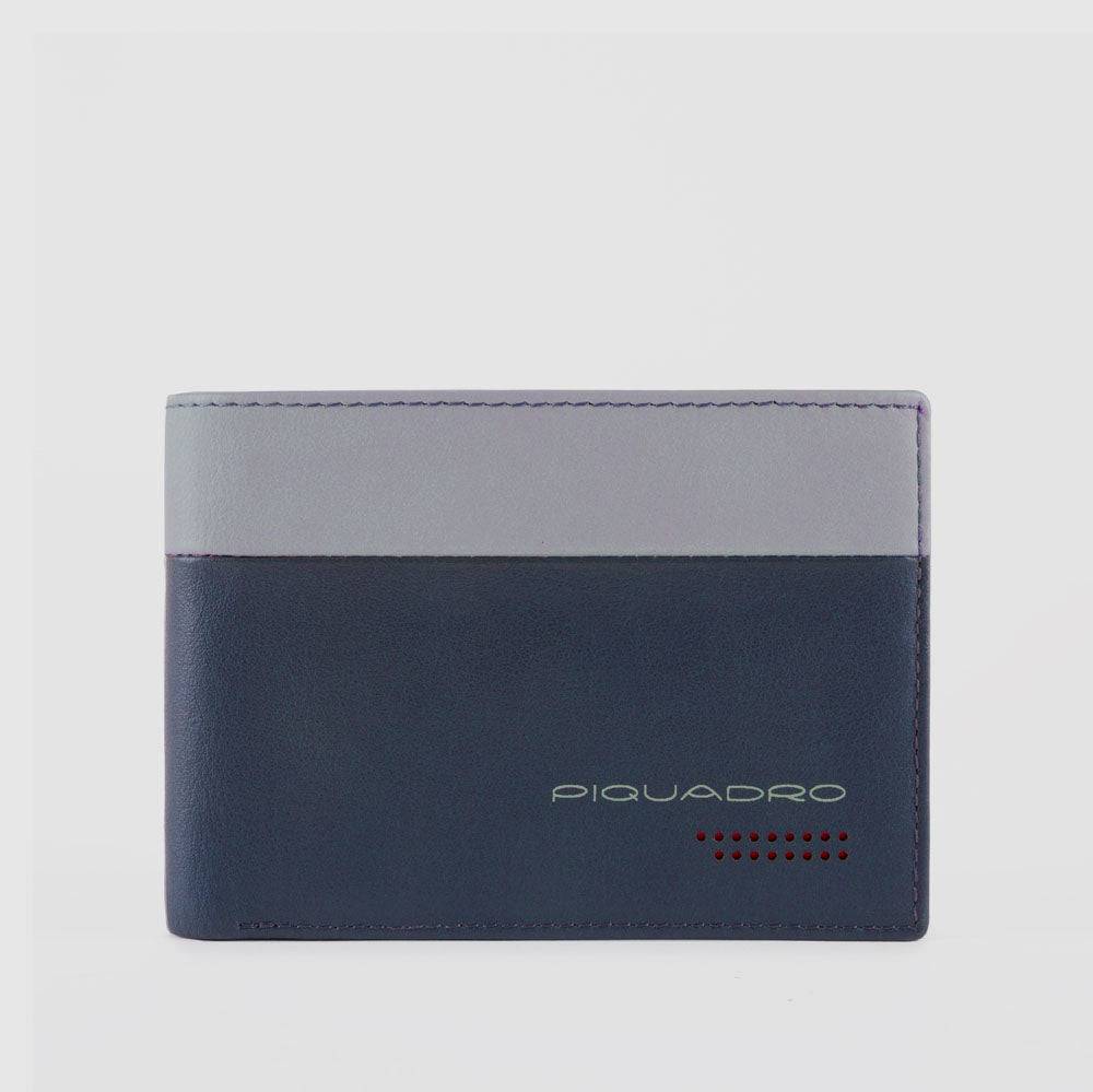 Piquadro Men’s wallet with flip up ID window, coin pocket Novità