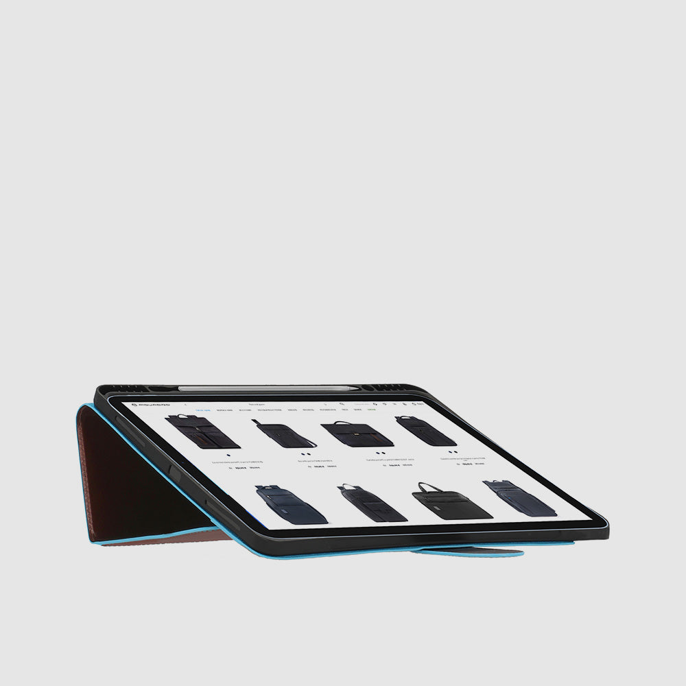 Piquadro iPad®Pro 12,9" stand up leather case Presa