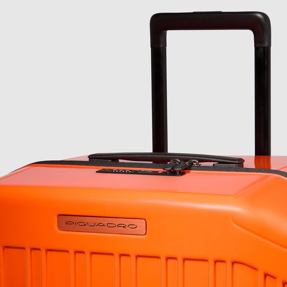 Piquadro Hardside spinner in trunk shape Saldi Di Fabbrica