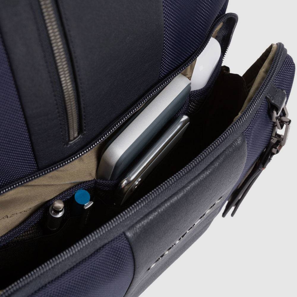 Piquadro PC and iPad backpack in recycled fabric with CONNE Nuova