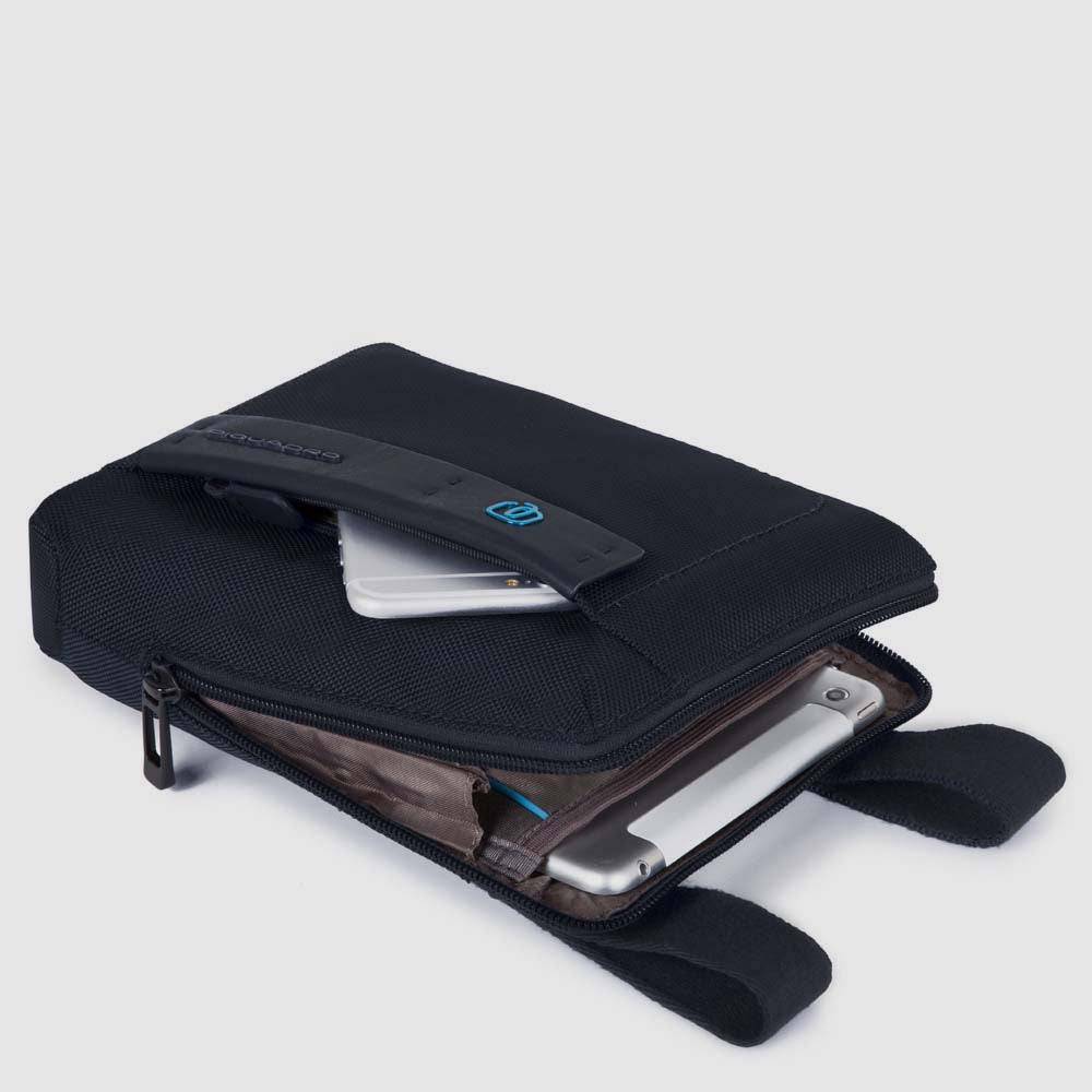 Piquadro Organised pocket cross-body bag with iPad®mini In Linea