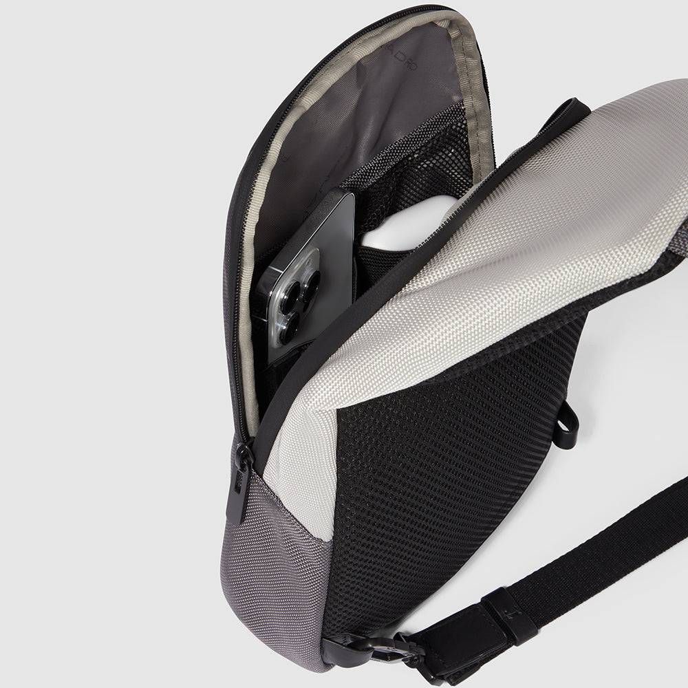 Piquadro Mono sling bag for iPad®mini in recycled fabric Acquista Ora