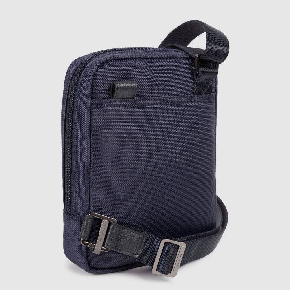 Piquadro iPad®mini pocket crossbody bag in recycled fabric Consegna Veloce