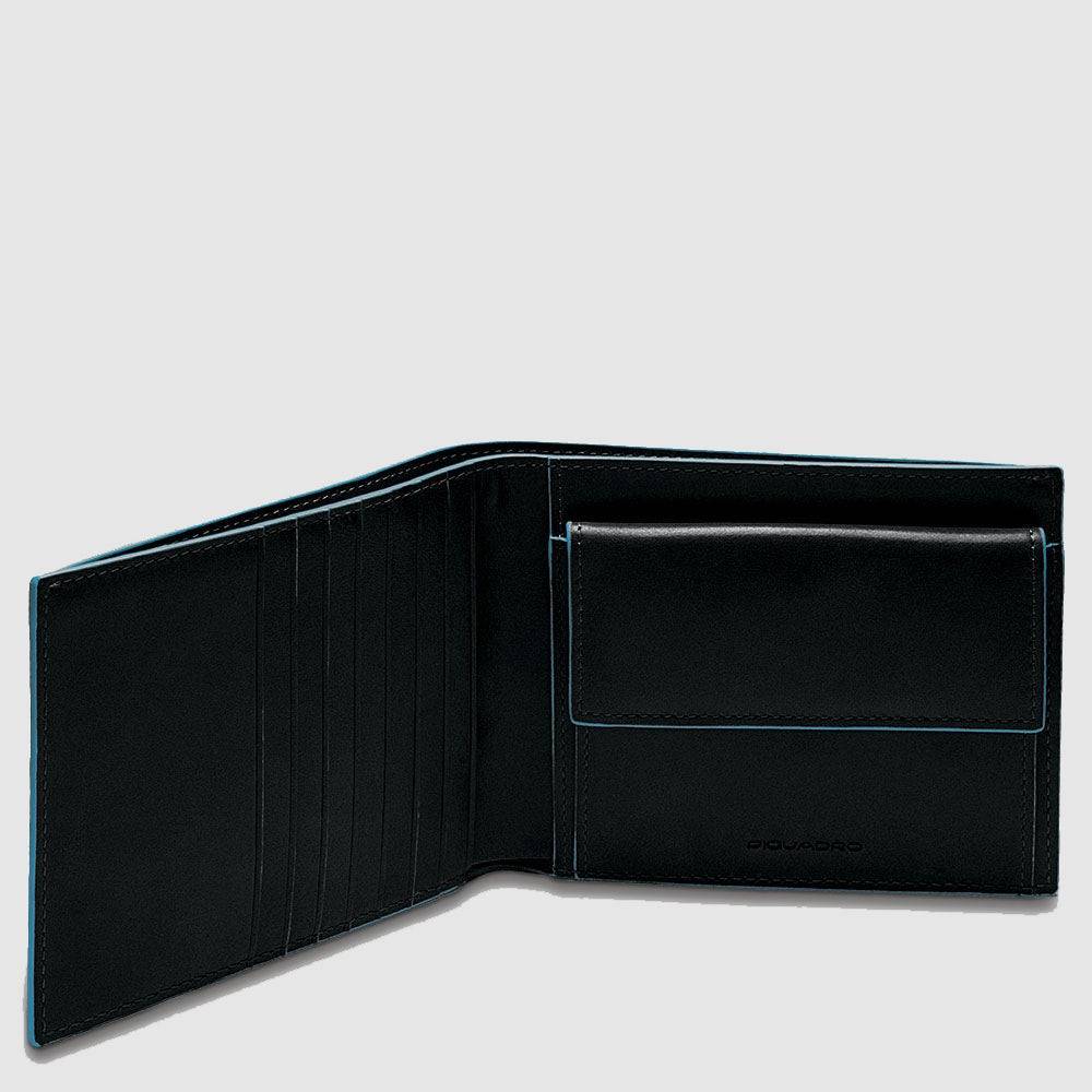 Piquadro Men’s wallet with coin case and credit card slots Fino Al -60%