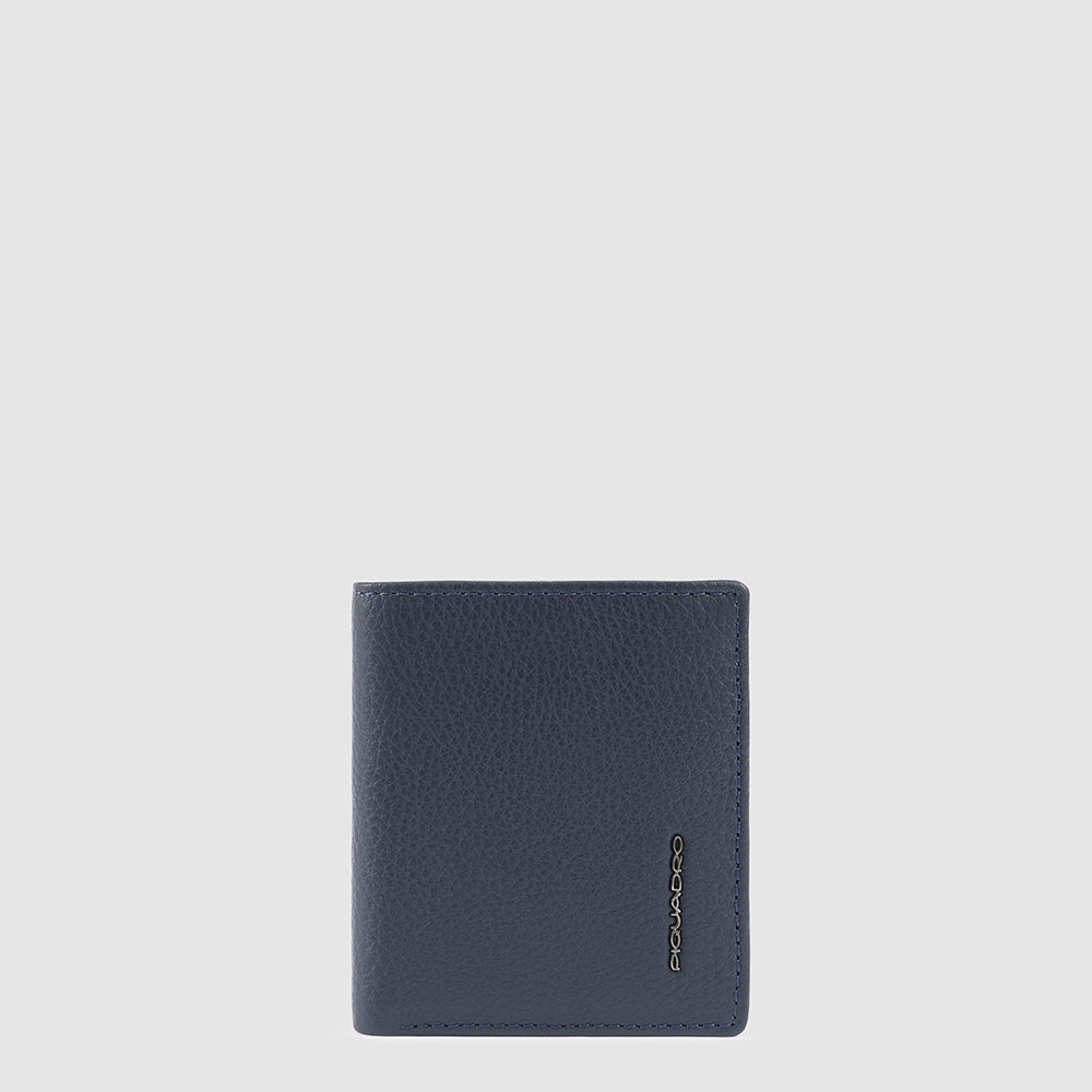 Piquadro Vertical men’s wallet with coin pocket Presa