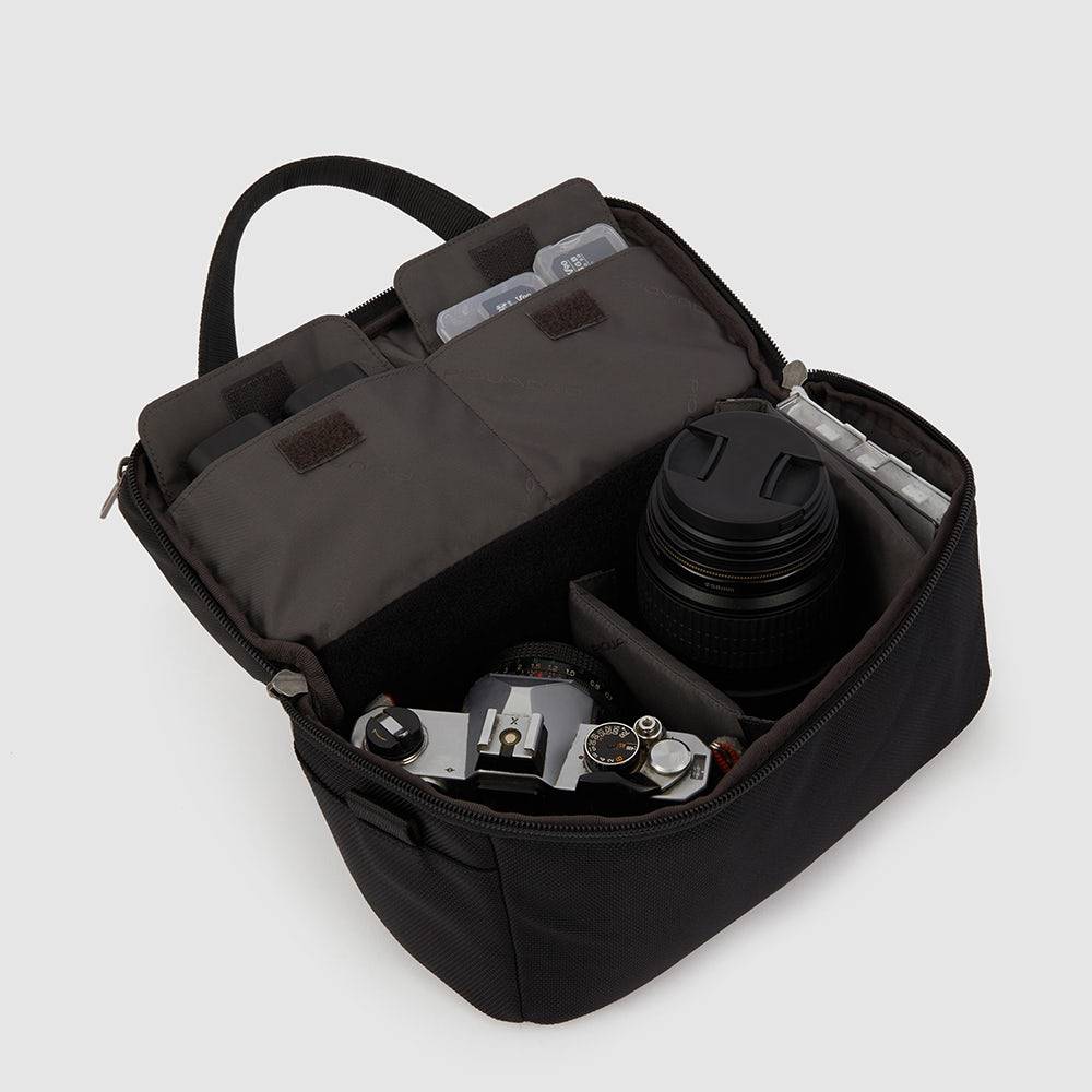 Piquadro Camera bag in recycled fabric In Vendita