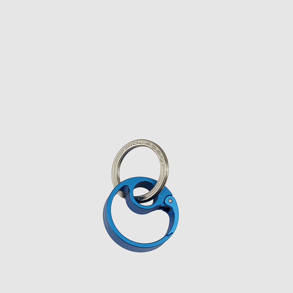 Piquadro Keychain with round carabiner hook Saldi