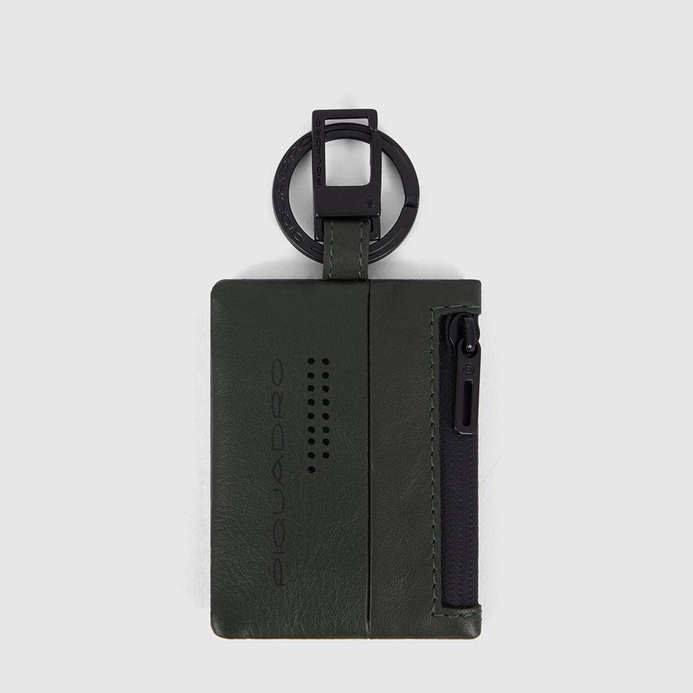 Piquadro Keychain with CONNEQU and side zipped pocket In Saldo