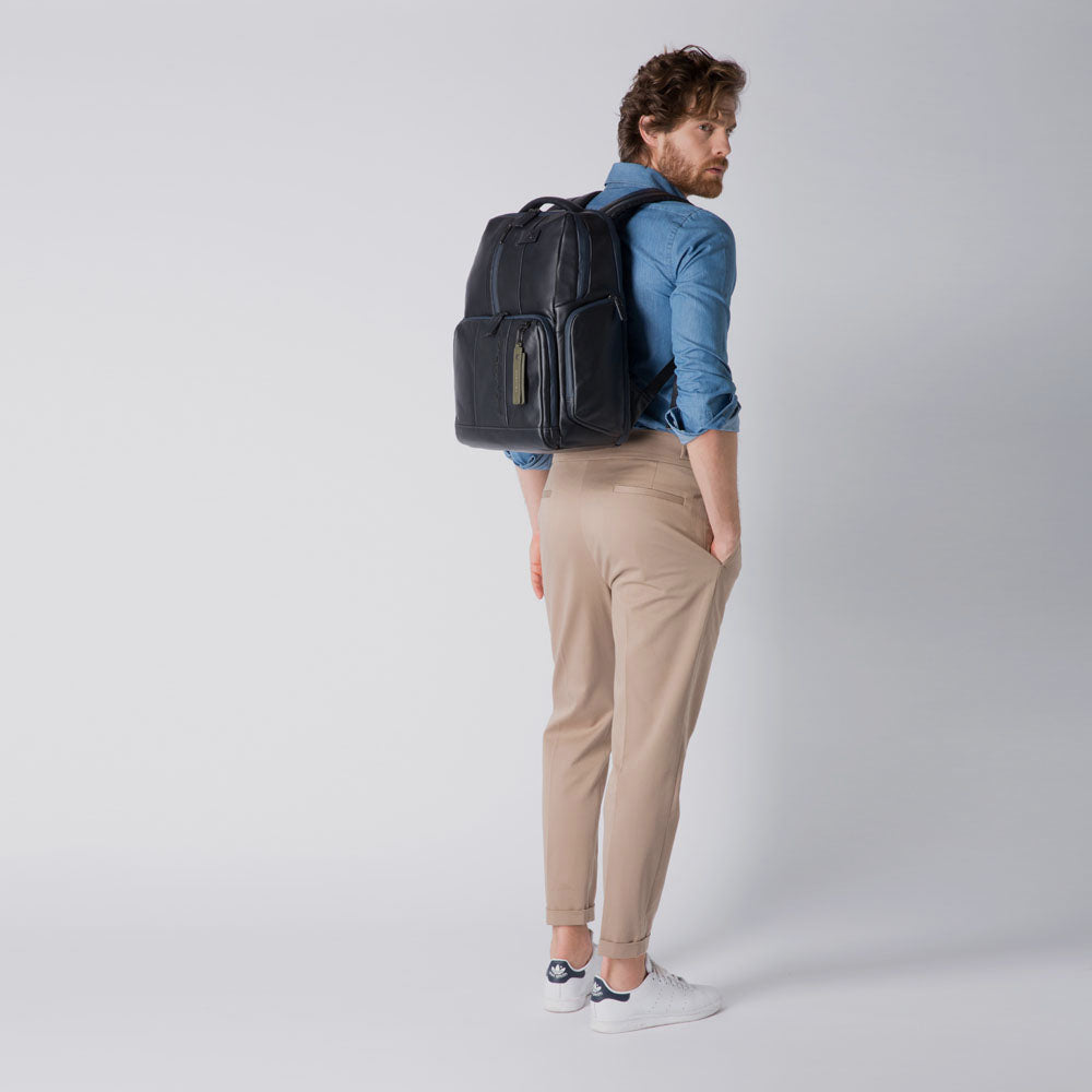 Piquadro Customizable, fast-check PC backpack with iPad® c Vendita