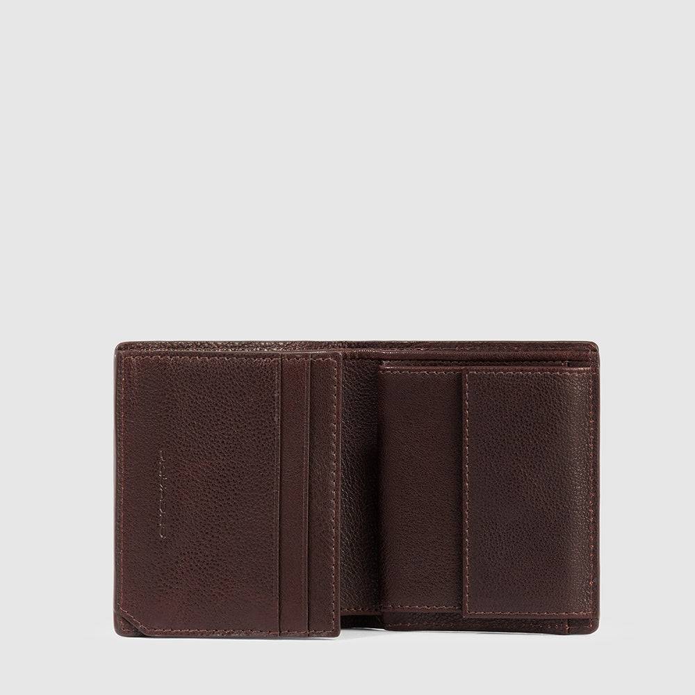 Piquadro Vertical men’s wallet with coin pocket Vendita Calda