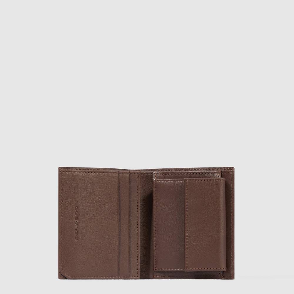 Piquadro Vertical men’s wallet with coin pocket Consegna Veloce
