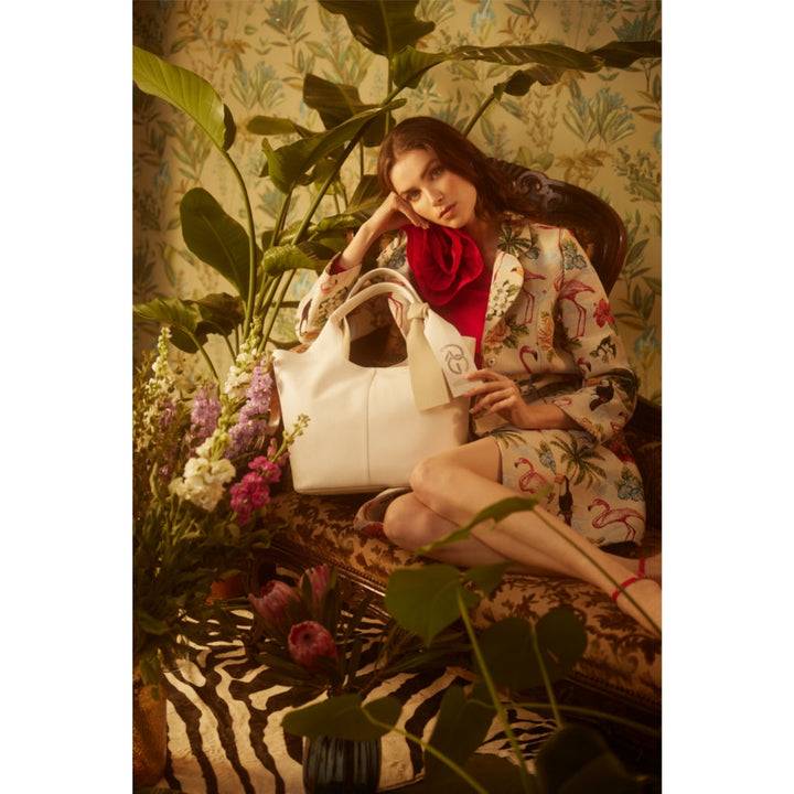 Roberta Gandolfi Maia Tote borsa hobo in pelle martellata Saldi Di Fabbrica