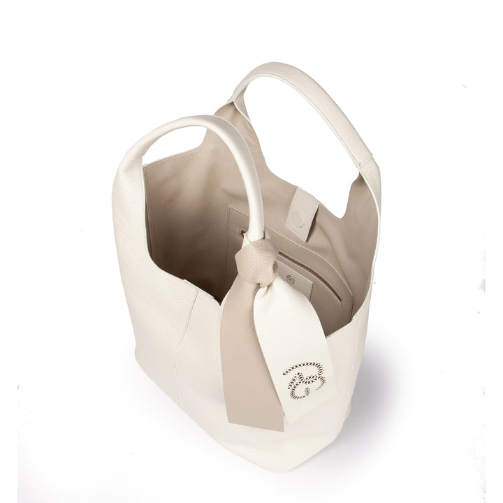 Roberta Gandolfi Maia Tote borsa hobo in pelle martellata 2025