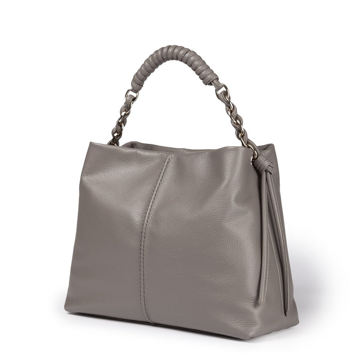 Roberta Gandolfi Amina large borsa a mano in pelle con manico tubolare fasciato e tracolla staccabile Spedizione Gratuita