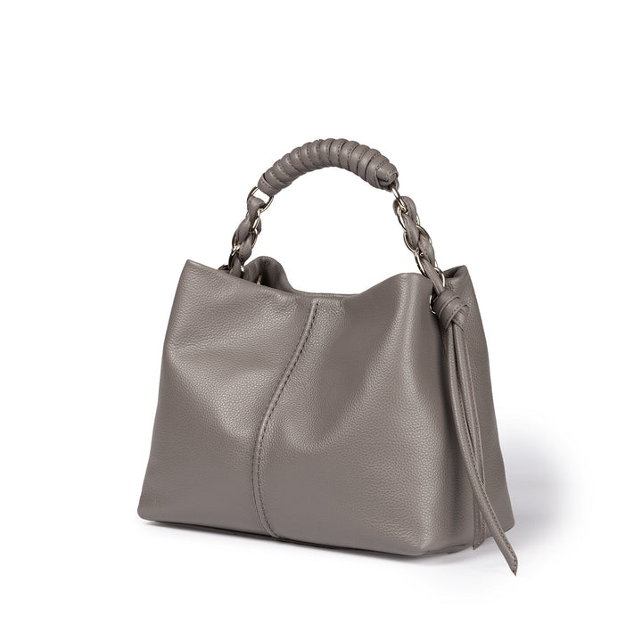 Roberta Gandolfi Amina small borsa a mano in pelle con manico tubolare fasciato e tracolla staccabile Soddisfazione Garantita