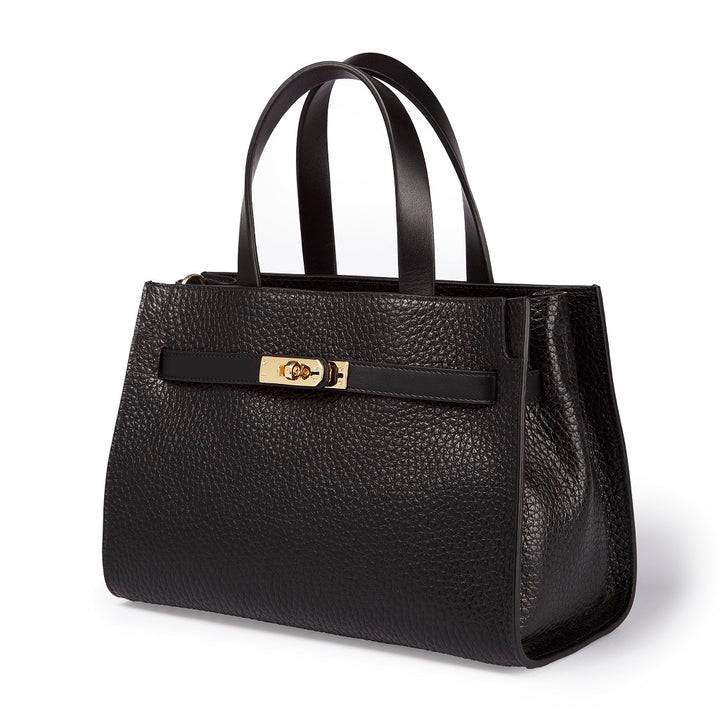 Roberta Gandolfi Frida Handbag in pelle martellata con tracolla logata in tessuto regolabile Affare Del Giorno