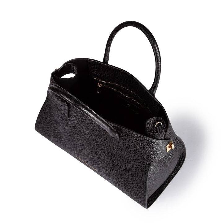Roberta Gandolfi Elodie bowling medium borsa a mano in pelle con tracolla staccabile e regolabile Convenienza