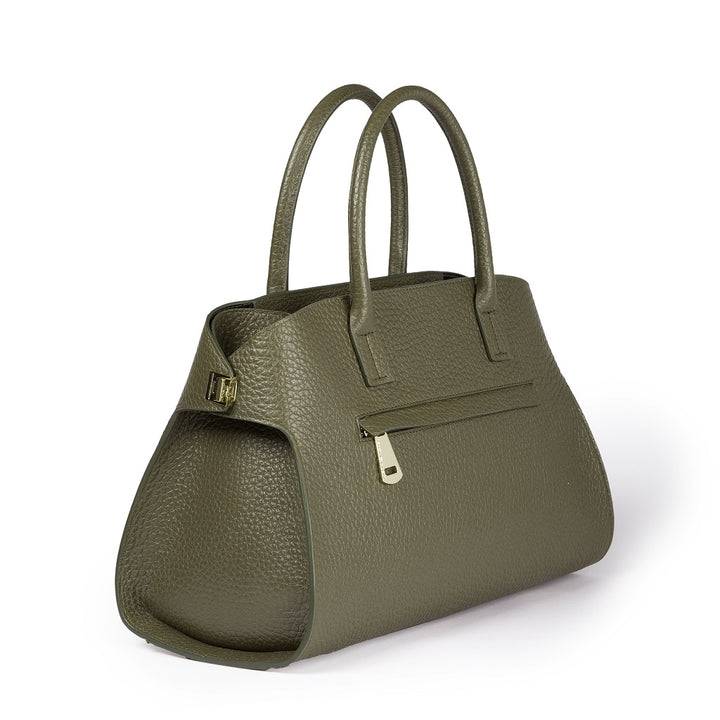 Roberta Gandolfi Elodie bowling medium borsa a mano in pelle con tracolla staccabile e regolabile Novità