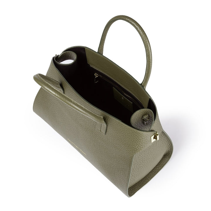 Roberta Gandolfi Elodie bowling medium borsa a mano in pelle con tracolla staccabile e regolabile Novità