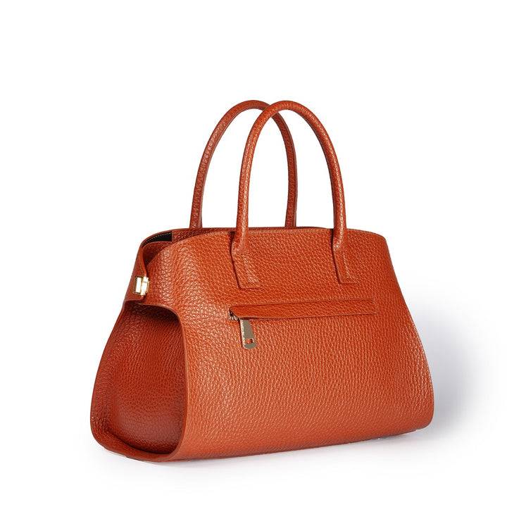 Roberta Gandolfi Elodie bowling medium borsa a mano in pelle con tracolla staccabile e regolabile Presa