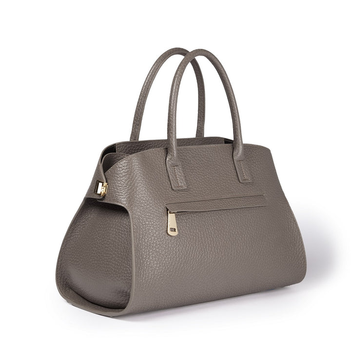 Roberta Gandolfi Elodie bowling medium borsa a mano in pelle con tracolla staccabile e regolabile Sconto